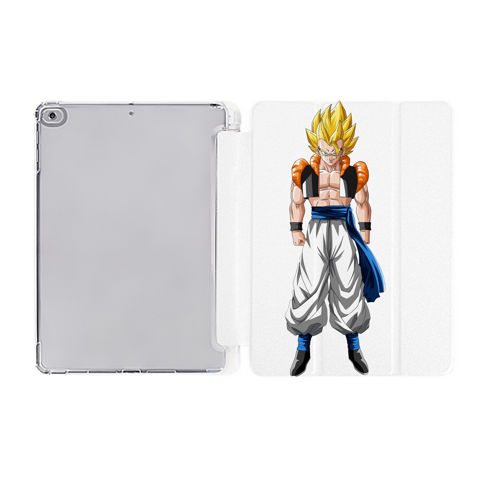 （画像用） ドラゴンボール ベジータ四世（Bejīta Yonsei）DRAGON BALL Vegeta IV IPad ケース ペン収納付き 三つ折りスタンド PUレザー×シリコン 対応機種9.5/10.5/10.9インチ